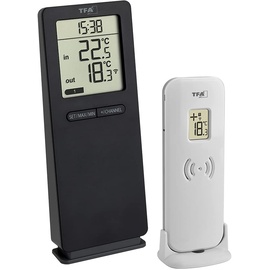 TFA 30.3071.01 schwarz LOGO 2.0 Funk-Thermometer