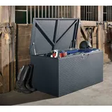 ShelterLogic Stahl Kissenbox Aufbewahrungsbox Anthrazit 132x70x67 cm | Shelterlogic