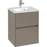 Villeroy & Boch V&B Waschtischunterschrank Collaro 47,2x61x40,4cm, WT mittig, black oak