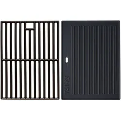 TAINO PRO 4+0/1 Gusseisen Rost Grillplatte Grillrost Zubehör Set Gasgrill Grill