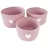 Intirilife Aufbewahrungskorb Set 3-teilig 24 x 14 x 12,5 cm Rosa
