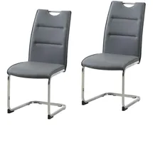 Hti-Living Schwingstuhl DannyC Kunstleder blau 2er Set