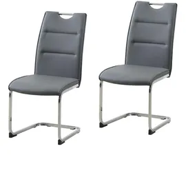 Hti-Living Schwingstuhl DannyC Kunstleder blau 2er Set