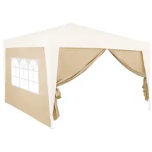 DEUBA Seitenwände für Pavillon Capri 2 Stück 3 x 6 m Beige