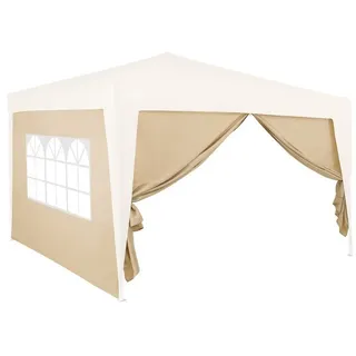 DEUBA Seitenwände für Pavillon Capri 2 Stück 3 x 6 m Beige