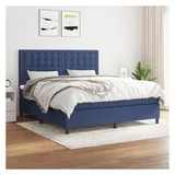 vidaXL Boxspringbett 180 x 200 cm Blau