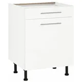 WIHO KÜCHEN Unterschrank »Ela« Breite 60 cm, höhenverstellbare Füße weiß