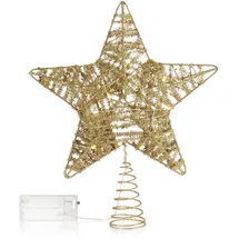 COM-FOUR Deko Stern 27,5 cm goldfarben
