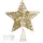 COM-FOUR Deko Stern 27,5 cm goldfarben