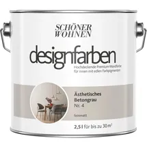 Schöner Wohnen Designfarben 2,5 l ästhetisches betongrau