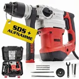 Hecht 1036 Bohrhammer SDS + inkl. Koffer 1500 W