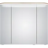 Saphir »Balto Sprint Badschrank mit LED-Lichtkranz, 85,2 cm breit, 3 Türen«, Schalter-/ Steckdosenkombination, inkl. Türdämpfer, 693LM, 12V LED