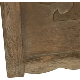 Homestyle4u Paravent Raumteiler 4 teilig Holz Schnitzerei Braun 160x170 cm 1361,