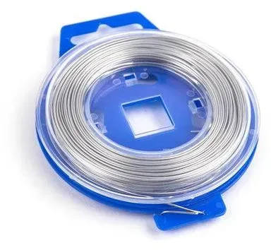 AWORKX Griffe Sicherungsdraht - silber, 0,8mm x 30m