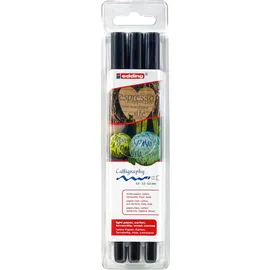 edding Filzstift Set 3 St. schwarz