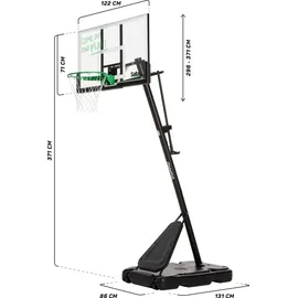 Salta Basketballkorb Guard Schwarz 296-371 cm
