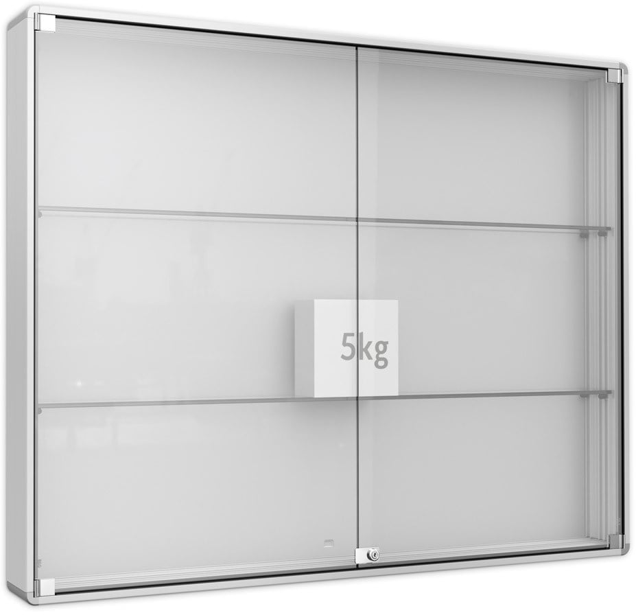 Glas Sammlervitrine mit Drehtüren