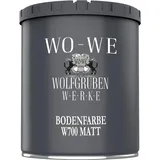 WO-WE Betonfarbe Bodenfarbe Bodenbeschichtung W700 Silbergrau MATT ähnl. RAL 7001-750ml