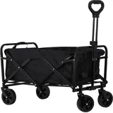 Kraft Bollerwagen faltbar 90L schwarz