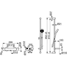 Hansa Hansaunita Renovierungsset 900 mm DN 15 (48130131)