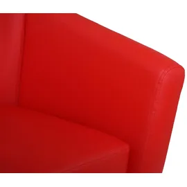 Mendler Lounge-Sessel HWC-O17 Kunstleder 0 x 0 x 0 cm rot