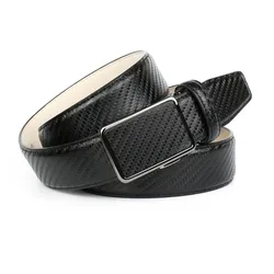 Ledergürtel ANTHONI CROWN, Damen, Gr. 100, schwarz, Leder, gemustert, Gürtel, im Karbondesign