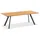 Niehoff Noah Gartentisch 220 x 95 x 76 cm Teak gebürstet/braun
