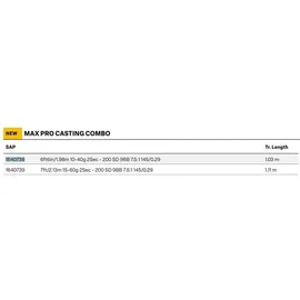 Abu Garcia Max Pro Baitcasting-combo | Black | 1,98 m | 10–40 g