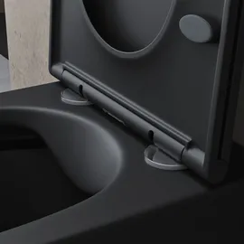 doporro Aachen mit WC-Sitz Schwarz