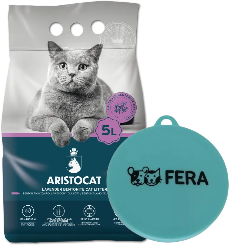 ARISTOCAT Bentonite Plus Bentonit Katzenstreu Lavendel 5 l + ARISTOCAT Bentonite Plus Bentonit Katzenstreu Lavendel 5 l