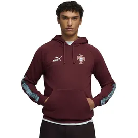 Puma Portugal King Kapuzenpullover - Ruby Shimmer / Sea Glass - M