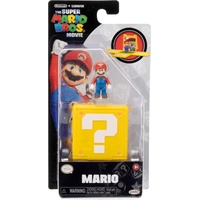 Jakks Pacific Jakks Super Mario Movie Mini World 3.8cm Figure in Question Block with Scene W1 Asst.