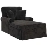 vidaXL ARES Chaise Lounge schwarz