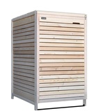 Mülltonnenbox Mülltonnenverkleidung 240L naturbelassen Müllcontainer Mülltonnenschrank Mülltonne ADRIA24 (1 Tonne)