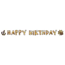 Amscan Happy Birthday-Girlande Pirat 180 x 15 cm