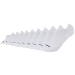10er Pack camano Mesh Ventilation No Show Füßlinge 1000 - white 43-46