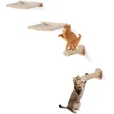 Vevor Kletterwand, Katzenregale 2x Sprungpfosten und Hängematten, bis zu 18 kg,