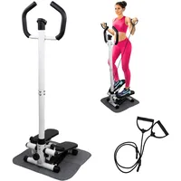 Mobiclinic Mobiclinic®, Stepper mit Lenker, Höhenverstellbar, LCD-Monitor, Einstellbare Intensität, rutschfeste Pedale, Step-by-Step-Maschine, Kompakt, Heimtraining, Step-Pro