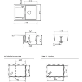 Schock Mono D-100S Einbau Stone + Excenterbetätigung