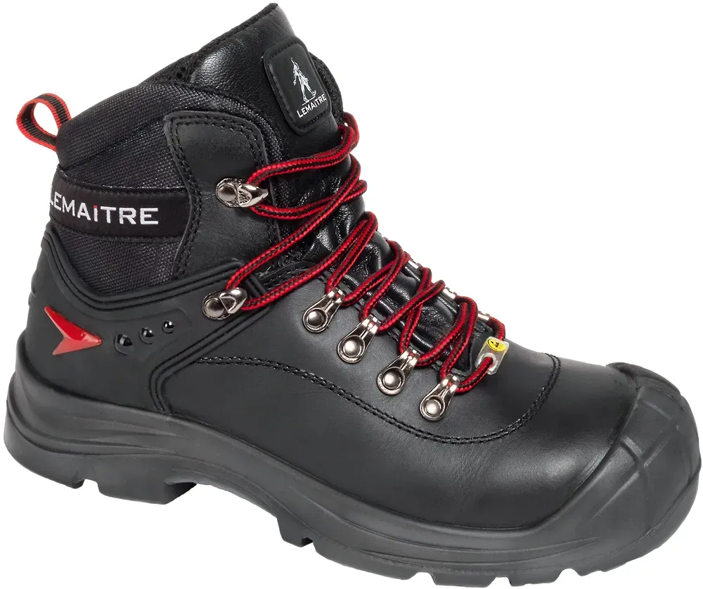 Lemaitre Slog Black S3 ESD Sicherheitsstiefel , Schuhgröße: 45