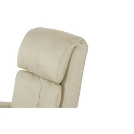 HIMOLLA Sessel 7418 Leder 81 x 111 x 95 cm Beige elektrisch mit Massagefunktion