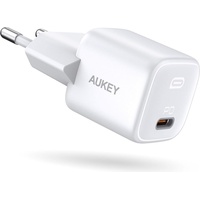 Aukey Omnia Mini (20 W, Quick Charge 2.0, Power Delivery 3.0, GaN Technology), USB Ladegerät, Weiss
