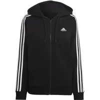 Adidas Essentials 3-Streifen French Terry Regular Kapuzenjacke Black / White 2XS