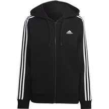 Adidas Essentials 3-Streifen French Terry Regular Kapuzenjacke Black / White 2XS