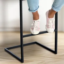 CLP Barhocker Hopewell Samt schwarz