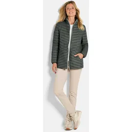 GOLDNER Herbstjacke mit Daunen, Stehkragen", in khaki | Gr.: 50,