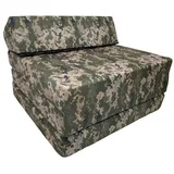 Klappmatratze Klappmatratze Gästematratze "CAMO" mit Kopfteil Größe 200x70x10cm, FORTISLINE