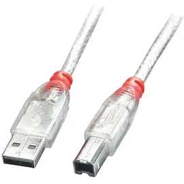 Lindy USB-A auf USB-B 2 m Transparent