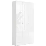 OTTO home SMILE 95 x 184 x 35 cm weiß hochglanz / weiß