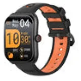 Colmi P86 BT 44,30 mm Kunststoffgehäuse Schwarz Silikonarmband Schwarz One Size